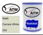 Preview: Saab, Carrara White, 233: 500ml Lackdose, von ATW Autoteile West.